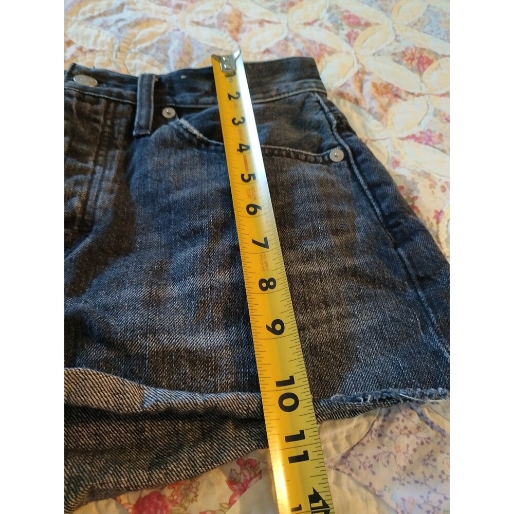 Madewell Jean Shorts High Rise Raw Hem Size 26 - Picture 9 of 11